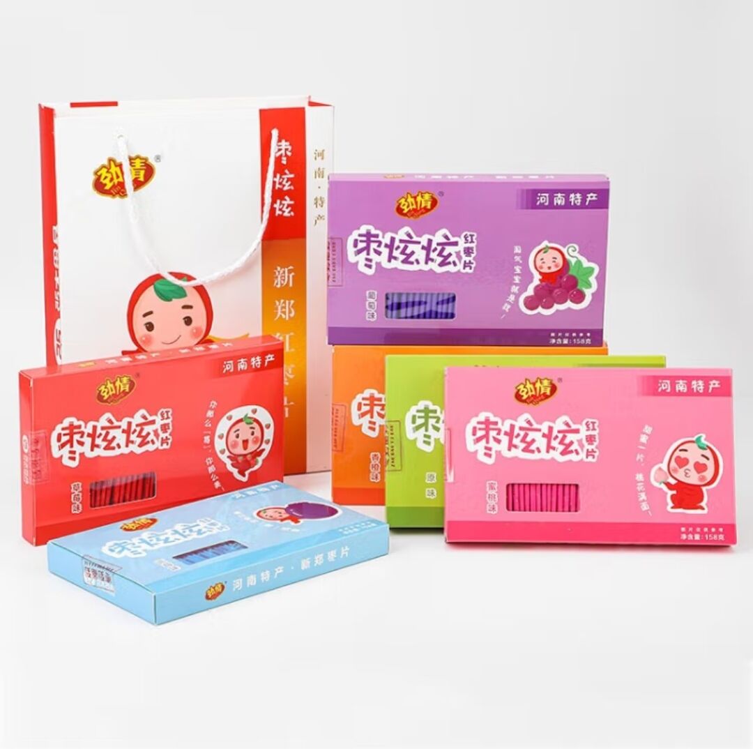 河南特产新郑红枣片 劲情新郑枣枣类制品