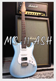 Soloking 索罗肯MS-11 Ash白雪渐变 新手进阶单单双 岑木电吉他