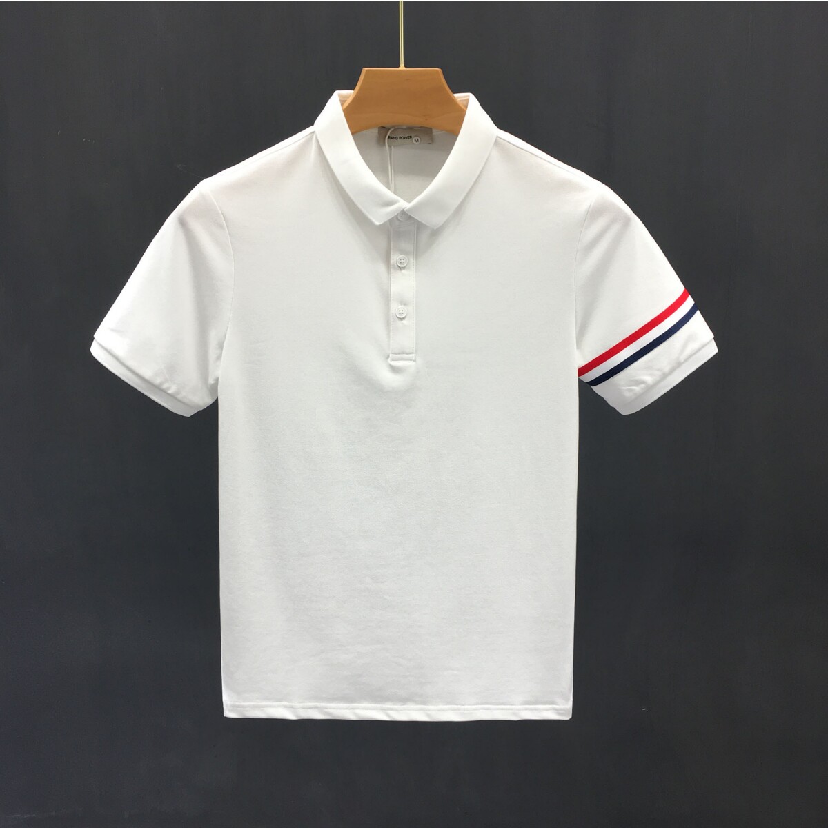 夏季潮牌简约带领t恤男士流行短袖t帅气翻领高端休闲polo衫男潮流