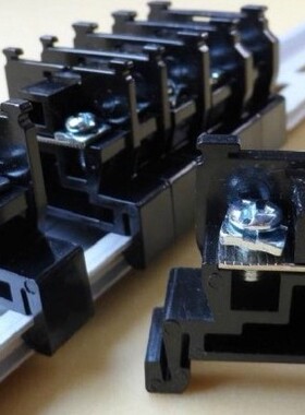 单层导轨式TBR-10A接线组合式端子铜铁件TBR-20A30A60A100A