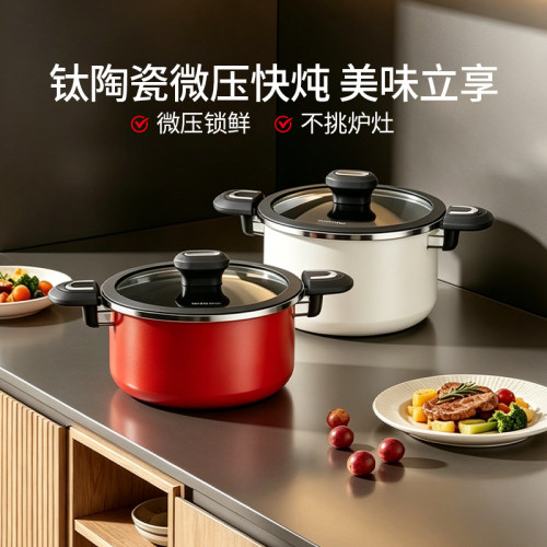 德世朗钛陶瓷微压快炖锅