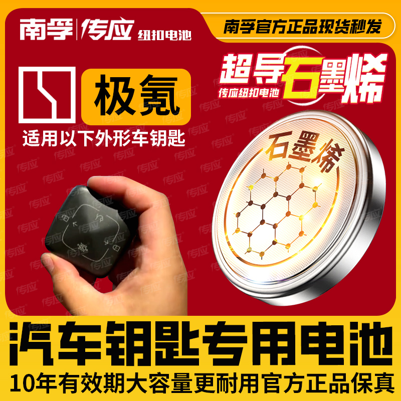 适用极氪小米汽车钥匙电池
