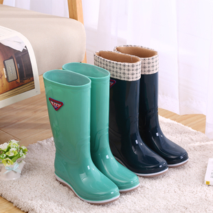 雨鞋女士高筒雨靴春秋长筒中筒水靴加绒保暖防滑胶鞋时尚水鞋包邮