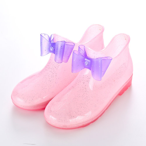 水晶四季通用学生小孩宝宝雨靴