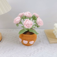 Материалы для вязания розовой розы + инструменты + мастер-класс