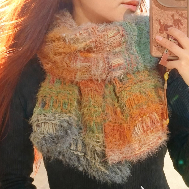 手工编织拉丝围巾diy材料包