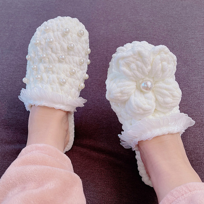 taobao agent Woven slippers for princess, crochet, materials set, Birthday gift