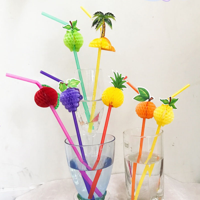 一次性彩色纸酒吧网红派对吸管