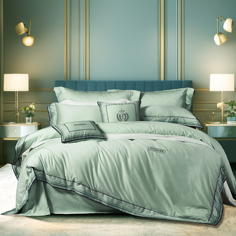 【专柜同款】富安娜60支缎超柔件套简约套件床上用品 冬日繁星,床上用品,床品套件/四件套/多件套,淘宝优惠券,粉丝福利购,淘宝优惠卷