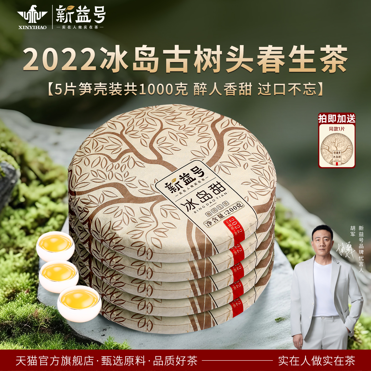 冰岛古树头春普洱生茶饼