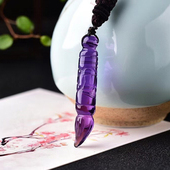 紫水晶状元 文昌笔吊坠文昌星金榜题名逢考必过学生挂件益智礼物