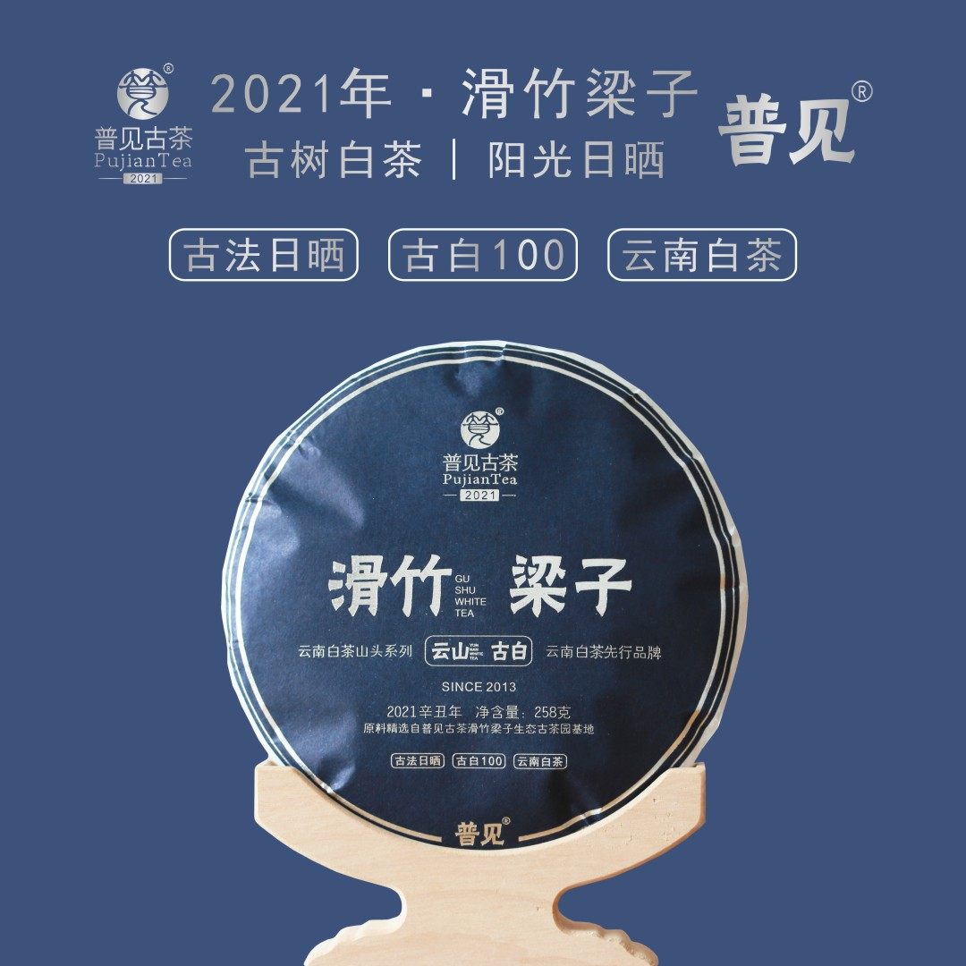 普见古茶2021年滑竹梁子(古树白茶)海拔"2429"云南白茶