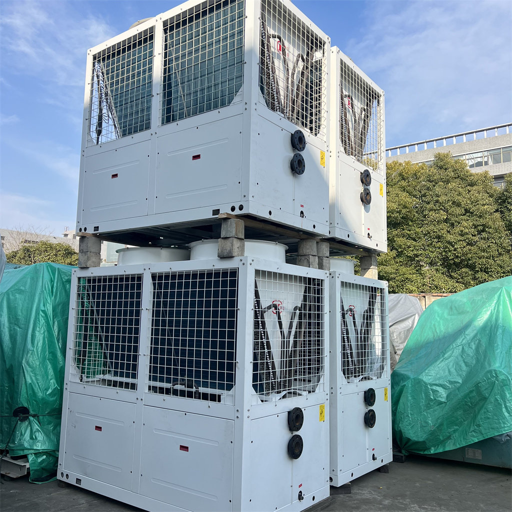 22年国祥风冷热泵模块机50匹二手模块式冷水机组130kw冷暖空调