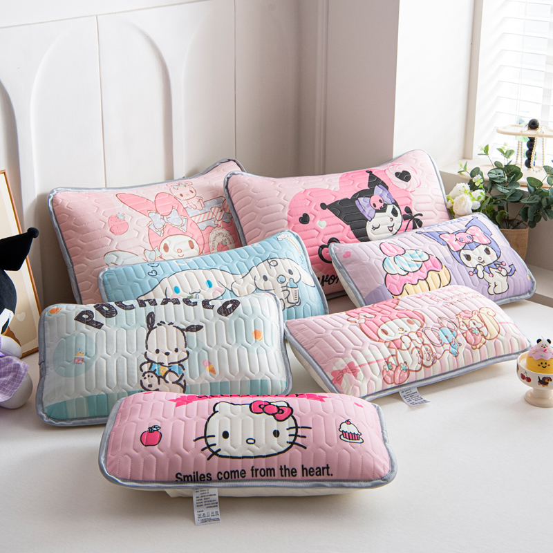 库洛米儿童乳胶枕套冰丝夏季