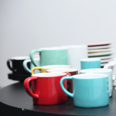 咖啡杯简约纯色陶瓷办公室