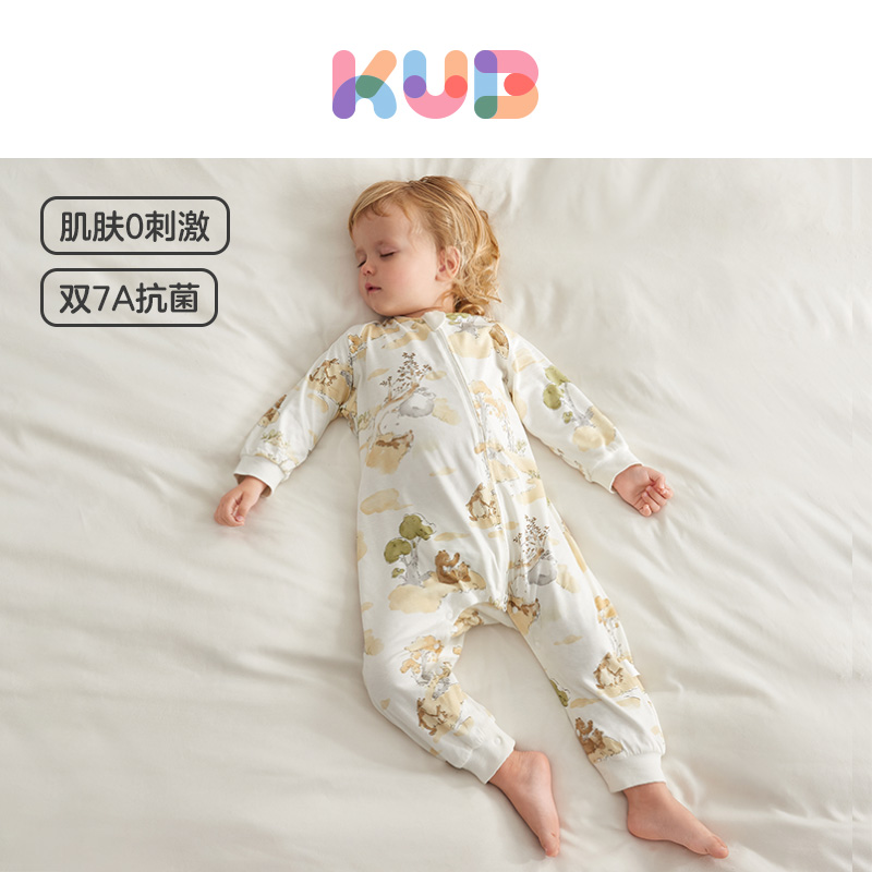 可优比婴儿睡袋儿童竹棉宝宝秋冬恒温儿童睡衣