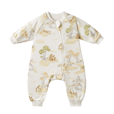 可优比婴儿睡袋宝宝秋冬保温睡衣羊毛宝宝四季恒温睡衣秋季