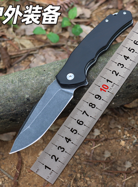户外折叠刀木柄折刀高硬度刀具开快递刀开箱小刀便携式防身露营刀