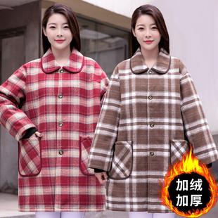 加厚保暖正穿罩衣2025秋冬新款 围裙大褂工作服上班劳保女 加绒长袖