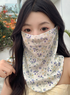 挂耳护颈冰丝开车全脸防晒面罩