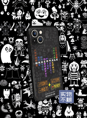 老胡的店undertale传说之下华为p60苹果iPhone14周边玻璃手机软壳