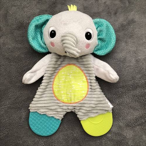 呆萌小象婴儿响纸玩具啃咬安抚巾