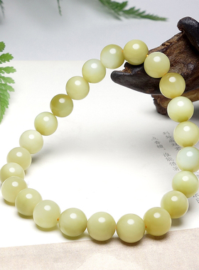 新疆和田玉黑羊洞糖玉猫眼手串