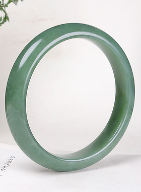 收藏级和田碧玉老料无黑点手镯