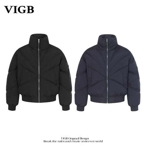 VIGB原创国潮美式解构拼接棉服