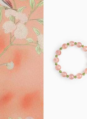 Shang原创天然冰飘南红玛瑙碧玉手串女手工串珠水晶手链节日礼物