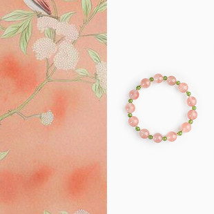 Shang原創(chuàng)「樂葵」天然冰飄南紅瑪瑙碧玉手串女手工串珠水晶手鏈