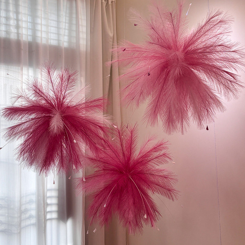 红色婚房装饰套装布置主卧室吊顶芦苇烟花孔雀草晨袍拍照简单大气,节庆用品/礼品,婚房装扮用品,淘宝优惠券,粉丝福利购,淘宝优惠卷