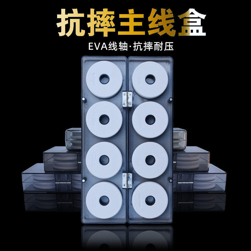 16轴硅胶主线盒钓鱼线圈