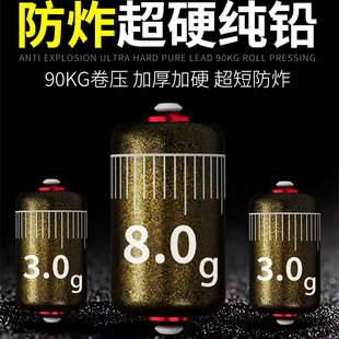 亿战狮双芯刻度铅快速加厚铅坠铅皮钓鱼专用铅皮卷铅皮座克度铅
