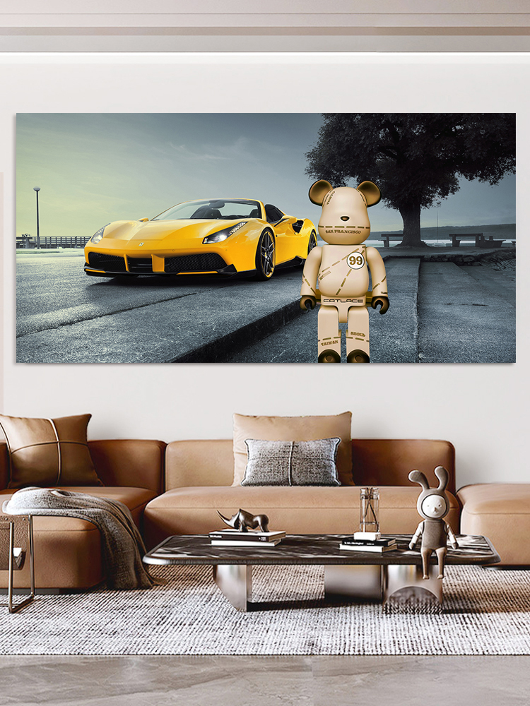 卡通暴力熊汽车贴画墙贴