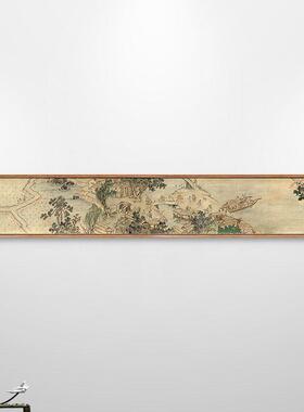 涧曲家家图谢彬古代农耕民俗文化新中式客厅装饰画田园风格挂画
