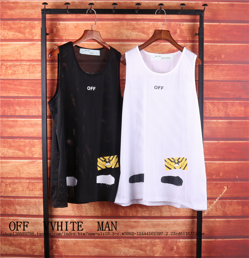 OFF OWF WHITE ³±ÅƱ³ÐÄ»ù´¡ÆÃīͿѻÌõÎÆÓ¡»¨ÍøÑÛÔ˶¯·þÄÐÅ®tÐô