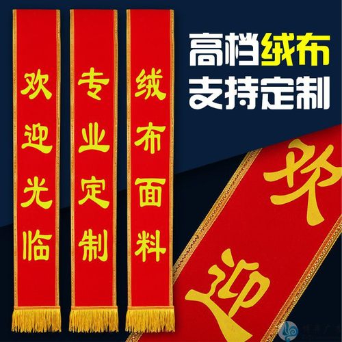 绶带礼仪学生儿童授带迎宾带