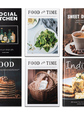 美食杂志高清铜版纸仿真书本摆件