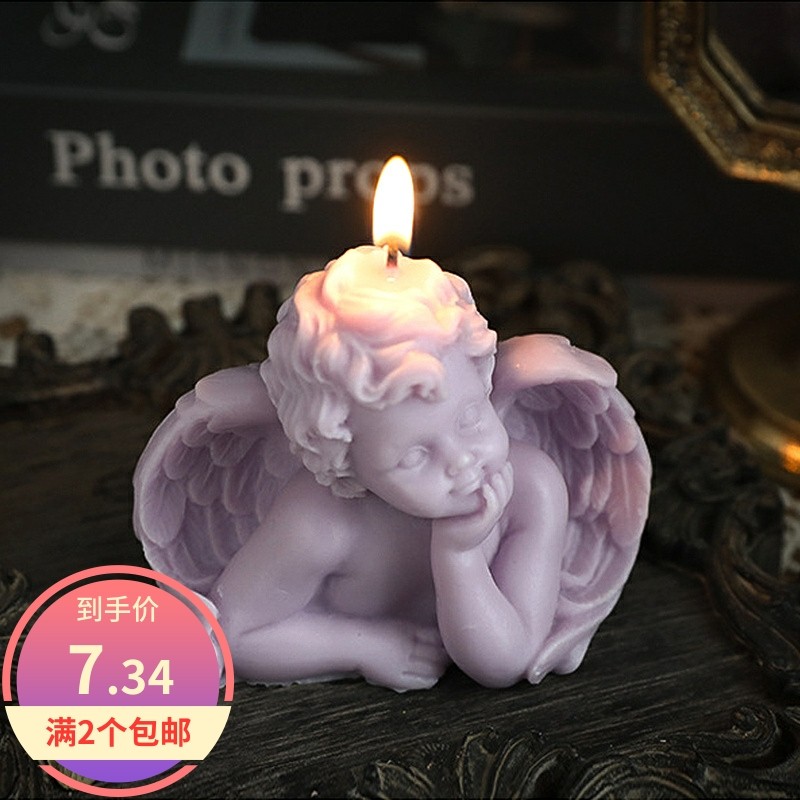 羽翼小天使手作雕塑香味香氛香薰香薰蜡烛