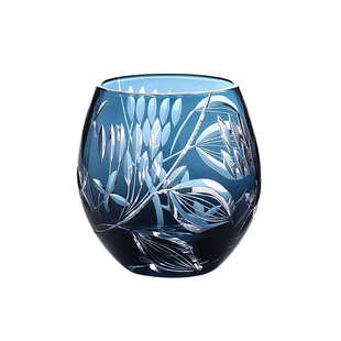 精美纯手工雕花磨刻日本日式江户切子杯高档水晶杯高颜值家用水杯