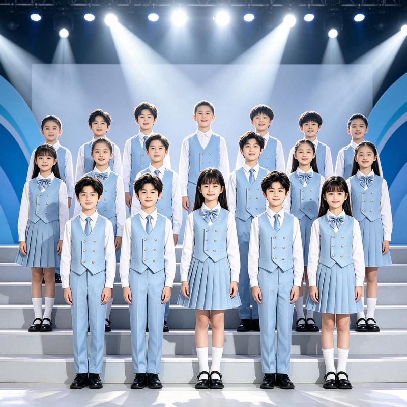 儿童合唱演出服团体歌唱比赛表演服中小学生爱国诗歌朗诵班服套装