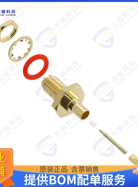 132286RP 连接器CONN RPSMA JACK STR 50OHM SOLDER