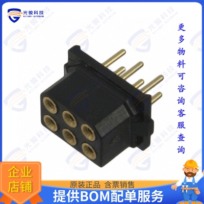 M80-8870601 连接器CONN RCPT 6POS 0.079 GOLD PCB