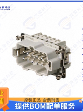 1203900000连接器 INSERT MALE 10POS+1GND SCREW