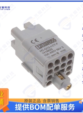 1418625连接器 INSERT FEMALE 12POS CRIMP