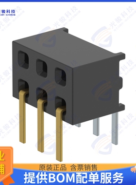 MMS-103-01-LM-DH 连接器CONN RCPT 6P 0.079 GOLD PCB R/A