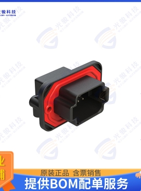 AT13-08PB-BM05CP 连接器8 POSITION 90 FLANGE MOUNT PCB R