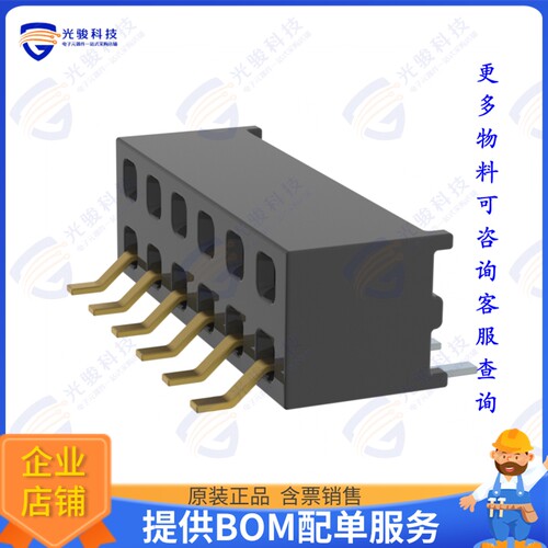 MMS-106-02-F-DH 连接器CONN RCPT 12P 0.079 GOLD SMD R/A