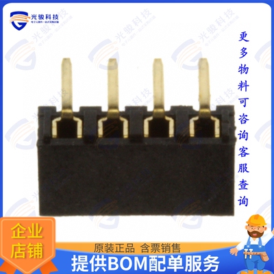 NPPN041FGGN-RC 连接器CONN HDR 4POS 0.079 GOLD PCB R/A